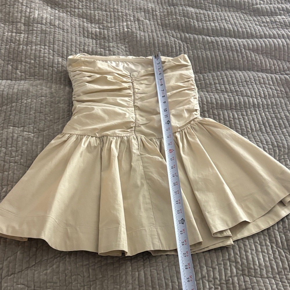 Chic Cream Strapless Dress - Picture 3 of 3